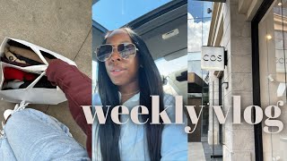 vlog☕️  Im going to NYC  the stare she gave  new hair  hauls  amp more  Andrea Renee [upl. by Enelhtak244]