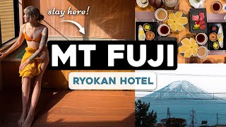 MT FUJI Traditional Japanese Ryokan 🇯🇵 with PRIVATE ONSEN [upl. by Fisken]