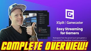 XSPLIT GAMECASTER OVERVIEW TUTORIAL SETUP IN MINUTES TO STREAM AND RECORD VIDEO GAMES EASY TO USE [upl. by Pratt]