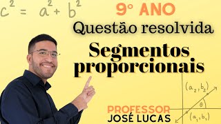 Questão resolvida sobre segmentos proporcionais 9ano geometria [upl. by Yelsgnik]