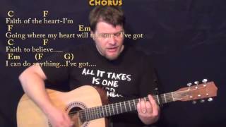 Faith of the Heart Enterprise Theme Strum Guitar Cover Lesson with ChordsLyrics  Capo 2nd [upl. by Lori]