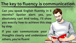 The key to fluency is communication  Graded Reader  Learn English Through Stories  Storytelling [upl. by Hayikaz]