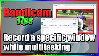 How to record a specific window while multitasking  background screen recorder [upl. by Anadal265]