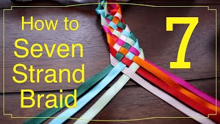 How to « 7 Strand Braid » for Hairstyles [upl. by Island]