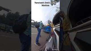 Newton’s 3rd Law Of Motion automobile bajajpulsar biker ns200 bikelife pulsarns [upl. by Sami]