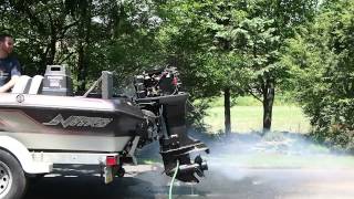 1991 Evinrude 60 HP first start of the spring [upl. by Yenffit]