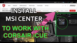 Install MSI Center amp The Mystic Light Module Set It To Work With iCUE Then Uninstall MSI Center [upl. by Ricardama998]