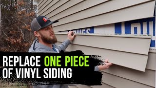 How to Replace One Piece of Vinyl Siding Midwall [upl. by Figueroa]