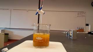 Iodimetric titration of vitamin C in a multivitamin tablet [upl. by Atteuqahs]