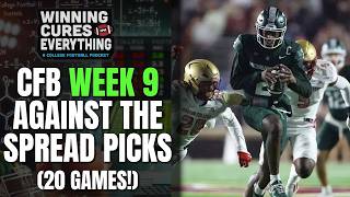 College Football Week 9 2024 Spread Picks amp Predictions  20 games [upl. by Tobias750]