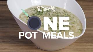 Chicken Asparagus Risotto  One Pot Meals  GoodLife Fitness [upl. by Kezer]