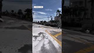 First images of Siesta Key official landfall location of hurricanemilton [upl. by Sean]