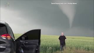 Chugwater And Slater Wyoming Tornadoes Touch Down Over Open Fields [upl. by Lukash]