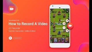 How to record a video with GO Recorder – Screen Recorder Video Editor [upl. by Ireva]