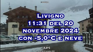 Livigno  prima nevicata giusto fare un giro per le strade [upl. by Ormsby]