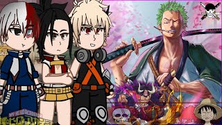 MHABNHA Class 1A react to Roronoa Zoro as Izukus Brother  One Piece [upl. by Goldman]