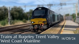 Trains at Rugeley Trent Valley 14092024 [upl. by Dorri]