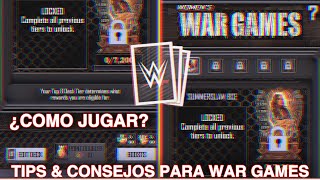 WWE SUPERCARD TIPS Y CONSEJOS PARA WAR GAMES COMO JUGAR WAR GAMES [upl. by Ztnahc]