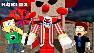 Roblox Escape Blusters Carnival  Scary Obby  Shiva and Kanzo Gameplay [upl. by Sabina879]