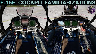 F15E Strike Eagle Cockpits Familiarization Tutorial  DCS [upl. by Tristam806]