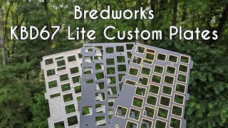 Bredworks KBD67 Lite Custom Plates [upl. by Kirsteni782]