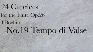 TBöhm24 Caprices For FLUTE No19 Tempo di Valse [upl. by Forrester]