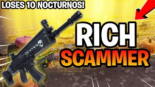 Rich Kid Loses 10 Nocturnos Scammer Gets Scammed Fortnite Save The World [upl. by Rodolph]