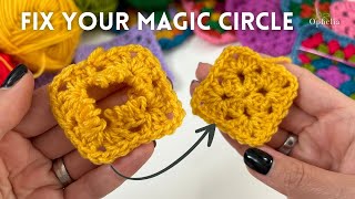 Magic Circle Crochet Tutorial  How To Repair A Broken Magic Circle [upl. by Eissen]