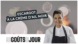 Escargot à la crème d’ail noir jeunes betteraves acidulés huile de persil [upl. by Anilesor]