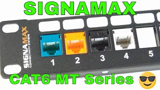 Signamax Cat6 jack MT Series KJ458MTC6C overview [upl. by Malarkey912]