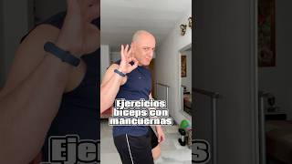 EJERCICIOS PARA ENTRENAR LOS BÍCEPS CON MANCUERNAS biceps brazosfuertes baile [upl. by Corder169]