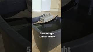 Cardboard titanic sinking with watertight bulkheads [upl. by Kcub]