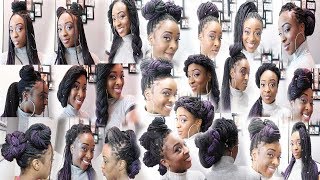 24 BOX BRAID STYLES  BOX BRAIDS STYLES  BOX BRAIDS HAIRSTYLES [upl. by Prudie278]