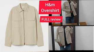 UNBOXING Hampm beige shirt jacket full review [upl. by Eidderf]