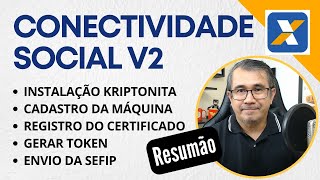 Envio da SEFIP  NOVA CONECTIVIDADE SOCIAL ICP V2 Configuração  passo a passo [upl. by Arataj]