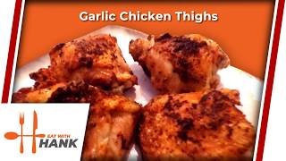 Garlic Chicken Thighs in Air Fryer Recipe [upl. by Dennison170]