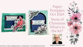 Oct 2024 Paper Pumpkin Nests of Christmas Kit  Unboxing [upl. by Dorehs]