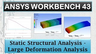 ANSYS Tutorials  Static Structural Large Deflection Analysis [upl. by Olds]