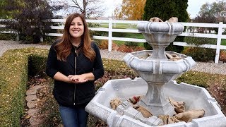 How to Winterize Your Fountain ❄️ Garden Answer [upl. by Siloam]