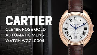 Cartier Cle 18K Rose Gold Automatic Mens Watch WGCL0004 Review  SwissWatchExpo [upl. by Griffiths]