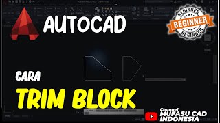 Cara Trim Block Di AutoCAD [upl. by Aihsetel]