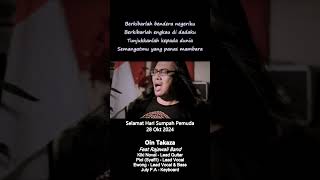 OIN TAKAZA Feat RAJAWALI BAND Part 1 Cover Berkibarlah Bendera Negeriku  Gombloh [upl. by Eiralam]