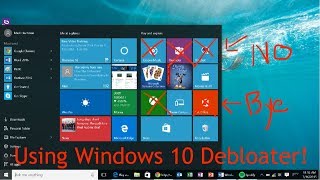 Trying out Windows 10 Debloater [upl. by Airamas]