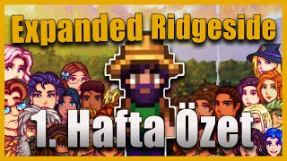 Stardew Valley EXPANDED  RİDGESİDE VİLLAGE  1 Hafta Geniş Özet [upl. by Atipul]