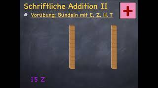 M3  Schriftliche Addition II  Vorübung [upl. by Anillek]