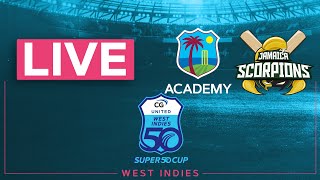 🔴 LIVE WI Academy v Jamaica  CG United Super50 2024 [upl. by Araeit]