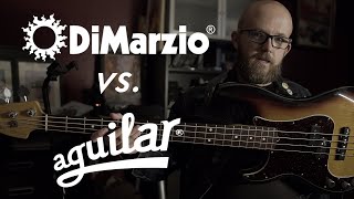 DiMarzio vs Aguilar Bass Pickup Comparison [upl. by Horowitz]