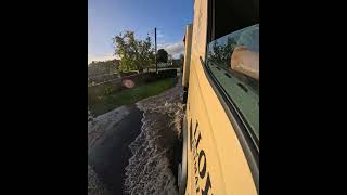 Driving through Flood near Clun  Shropshire [upl. by Aylward]