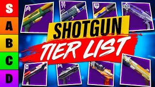 I Ranked Every Shotgun in a Tier List Destiny 2 [upl. by Nosnirb368]