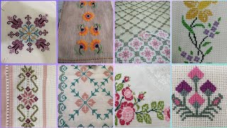 Gorgeous cross stitch patterns countable embroidery charsutikarhailatest dosuti design ideas2024 [upl. by Cilegna]